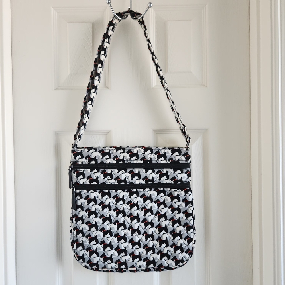 Vera Bradley Scottie‎ Dog Crossbody Triple Zip
